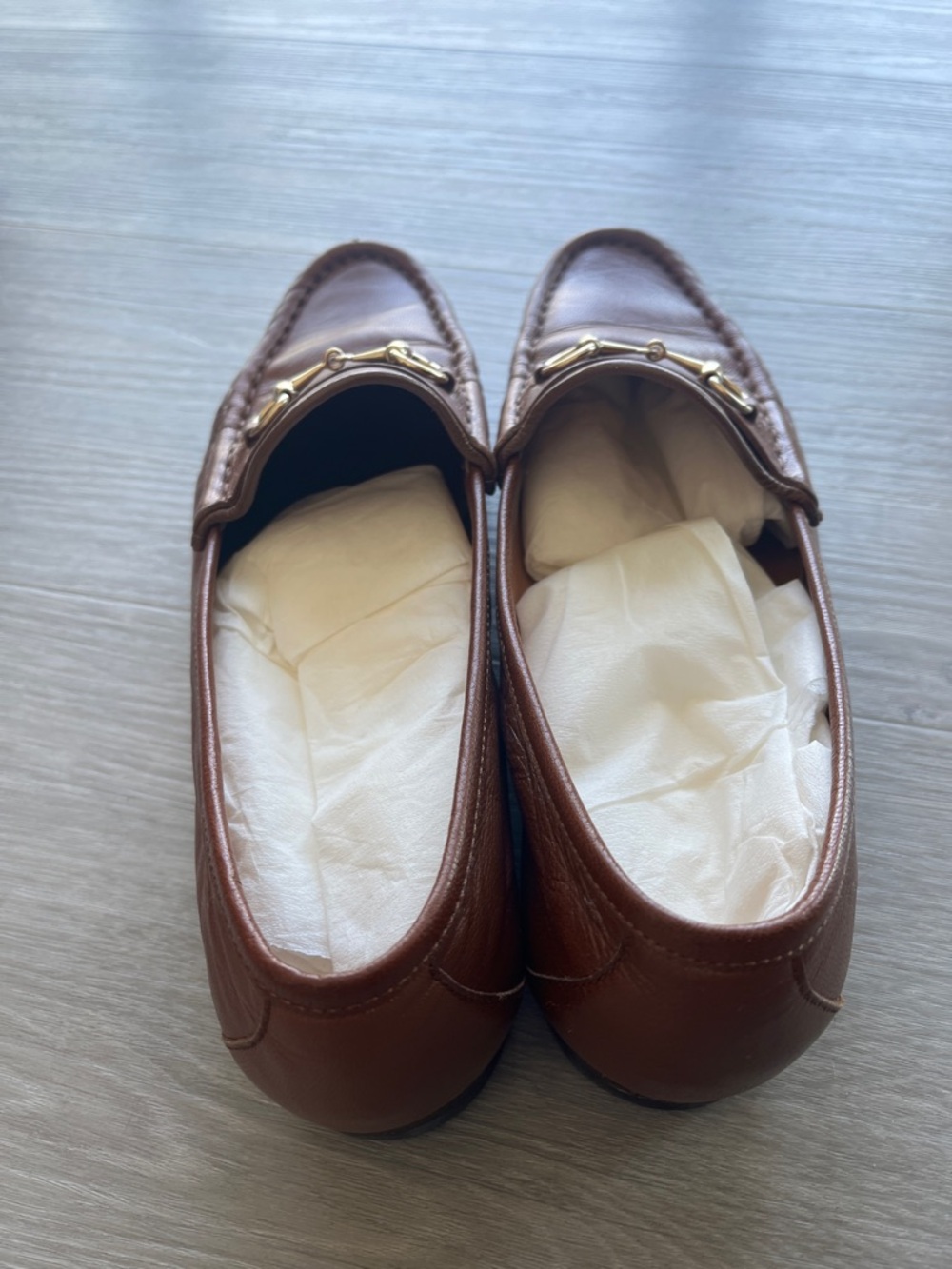 Gucci Brown Leather Horsebit Loafers - Picture 2 of 9